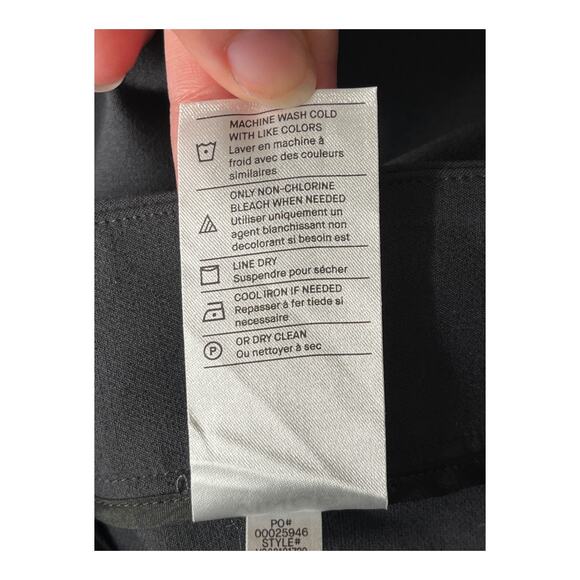 Vince Pants front seam straight stretch dark gray size 16 - Picture 6 of 6